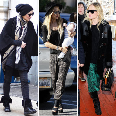 Celebrities Wearing Colorful Pants 2012