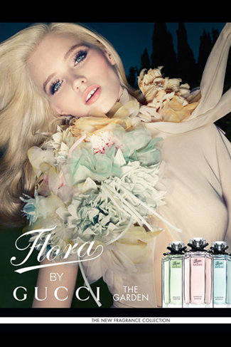 Abbey Lee Stars in Gucci's New Flora Fragrance Trio Campaign