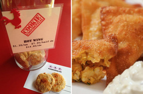 Hot Wing Cookies and Buffalo Chicken Wontons Hot Wing Cookies and Buffalo Chicken Wontons