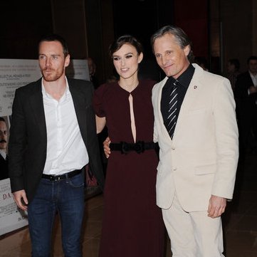 Michael Fassbender Pictures at Premiere With Keira Knightley