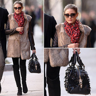 Olivia Palermo Fur Vest