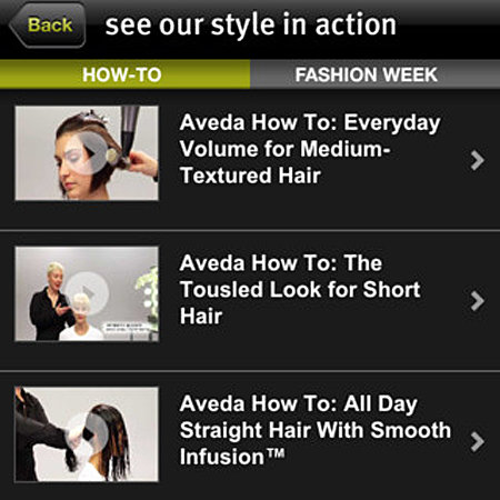 New Aveda iPhone App