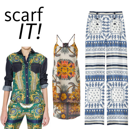 Top Trend: Scarf Prints! Shop Our Top 10 Online Edit from Versace, Topshop, Wallis, YSL, Versace & more