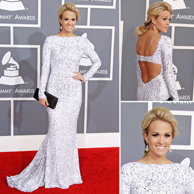 Carrie Underwood at Grammys 2012
