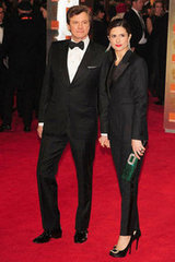Colin Firth and Livia Giuggioli(2012 BAFTA)