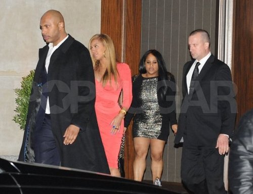 New mom Beyonce Knowles left the 40/40 Club.
New mom Beyonce Knowles left the 40/40 Club.