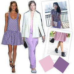 Purple Lilac Street Style Looks February 2012