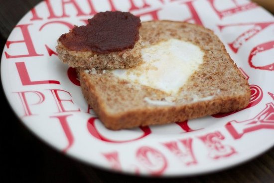 Egg in a Heart Egg in a Heart