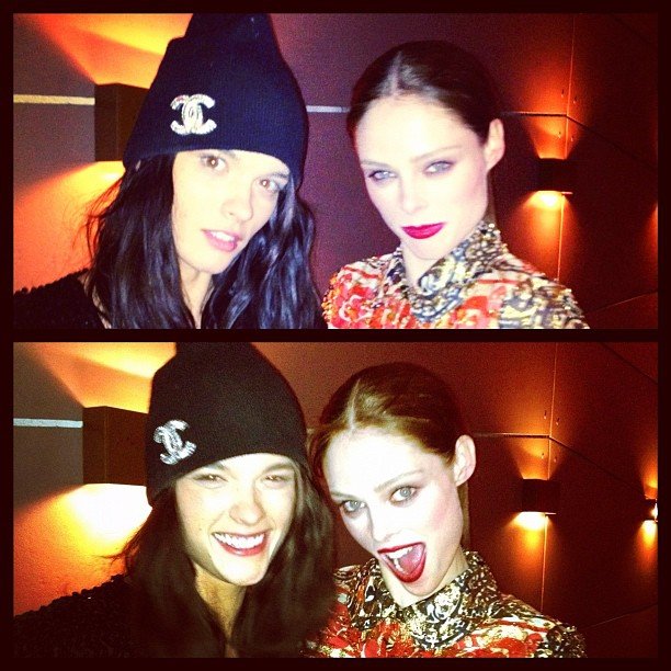 Coco Rocha and Crystal Renn strike playful poses.
Twitter User: cocorocha Coco Rocha and Crystal Renn strike playful poses.
Twitter User: cocorocha