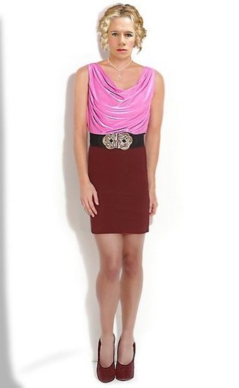 Pink Cowl Neck Dress - T.R. Annie's OOTD