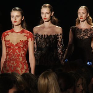 Monique Lhuillier Fall 2012 Runway
