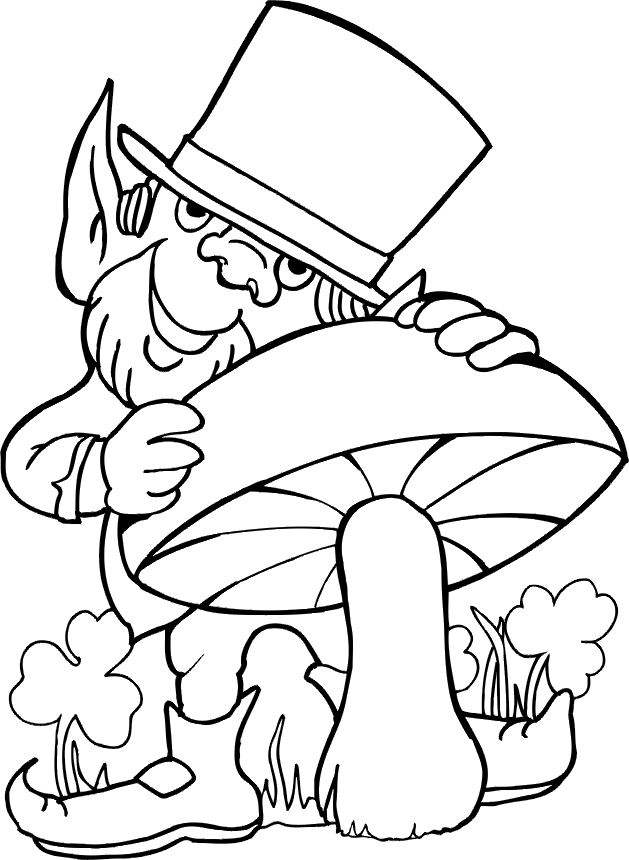 Leprechaun Coloring Pages