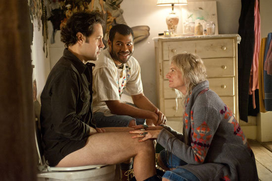 Paul Rudd, Jordan Peele, and Kerri Kenney in Wanderlust.
Paul Rudd, Jordan Peele, and Kerri Kenney in Wanderlust.