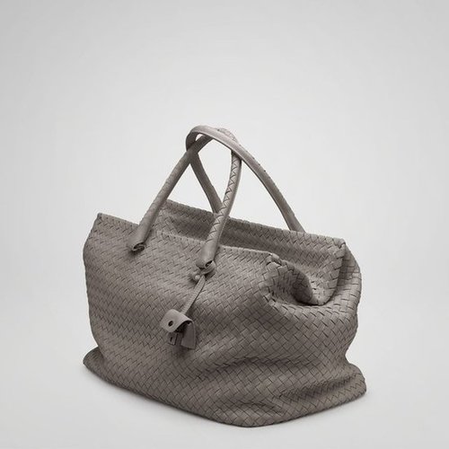Bottega Veneta - Steel Intrecciato Nappa Brick Bag ($4,400)