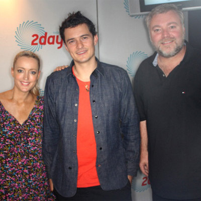 Funny Orlando Bloom Interview with Kyle and Jackie O While Sucking on Helium Filled Balloons
