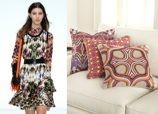 Mixed Ikat Prints = Mixed Print Pillows Mixed Ikat Prints = Mixed Print Pillows