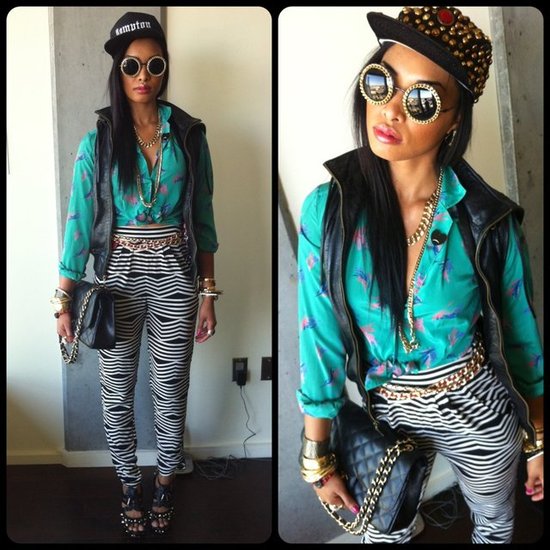 Chanel, Chains, Sunglasses and Prints! oh my!