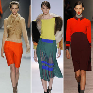 Runway Trends from New York Fashion Week Fall 2012 Catwalk Shows: Cool Colour Combos and Colour Blocking