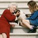 First Lady Barbara Bush and a Future First Daughter, 1991