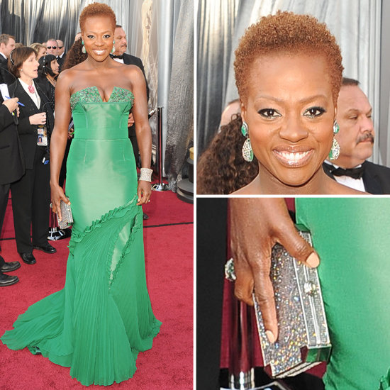 Pictures of Viola Davis in Emerald Vera Wang Strapless Gown at the 2012 Oscars: Love it or Leave it?