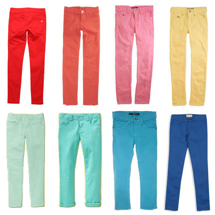 Colorful Jeans For Girls