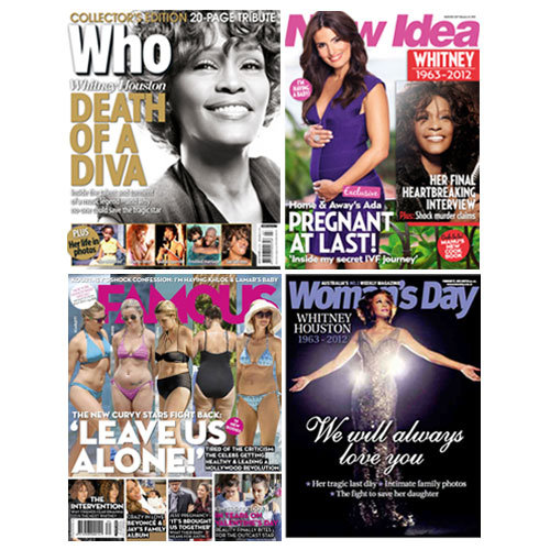 Australian Weekly Magazine Round Up for February 20th 2012 With Who, Woman's Day, New Idea and Famous