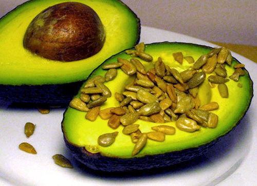 Avocado and Sunflower Seed Snack