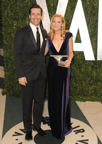 John Hamm and Jennifer Westfeldt arrive at the Vanity Fair party.
John Hamm and Jennifer Westfeldt arrive at the Vanity Fair party.