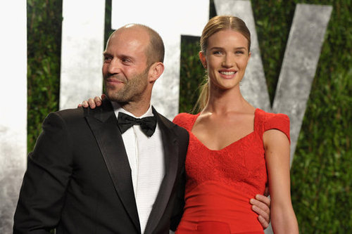 Jason Statham and girlfriend Rosie Huntington-Whiteley at the Vanity Fair afterparty.
Jason Statham and girlfriend Rosie Huntington-Whiteley at the Vanity Fair afterparty.