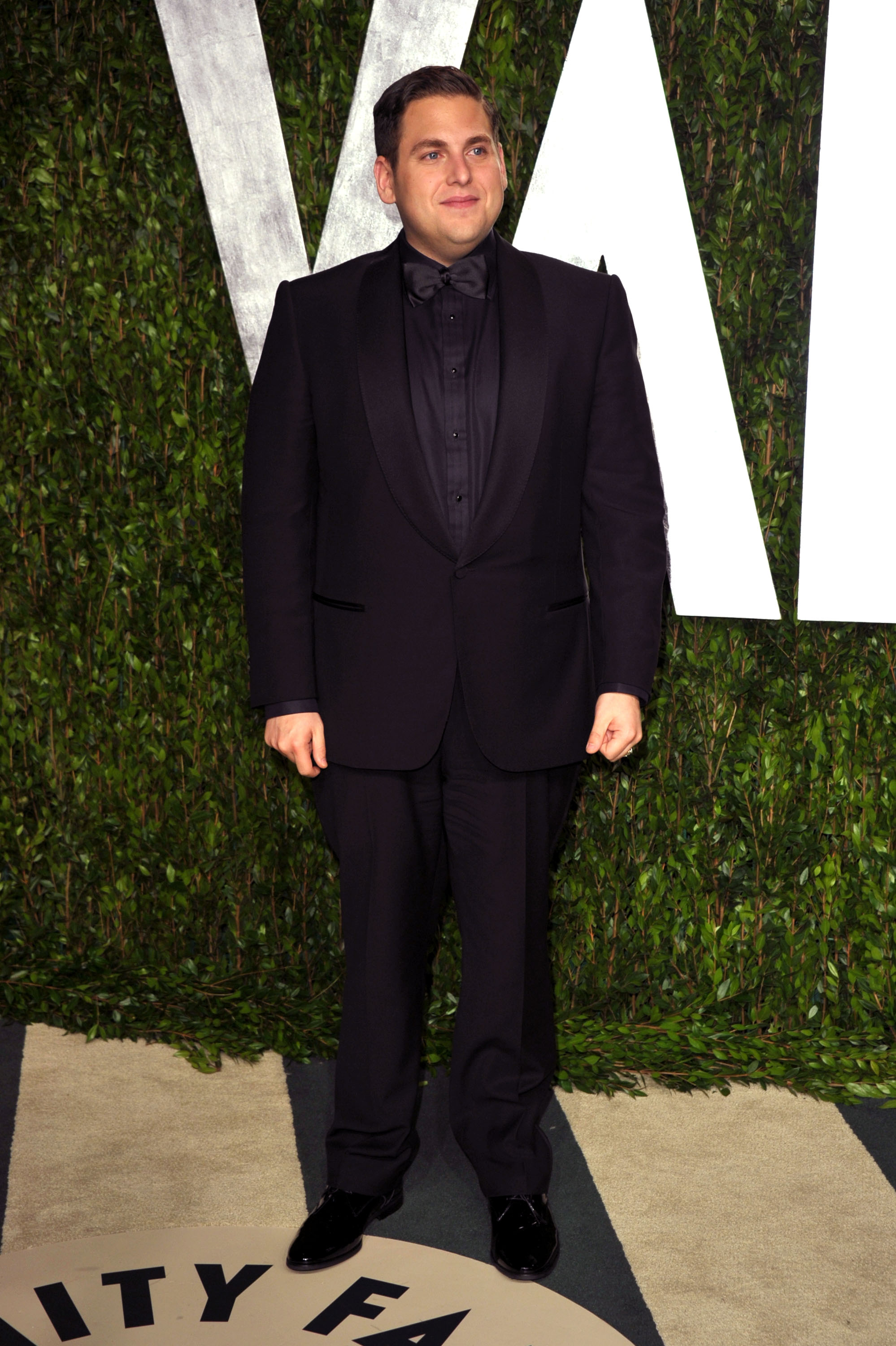 Jonah Hill arrives at the Vanity Fair party. Jonah Hill arrives at the Vanity Fair party.