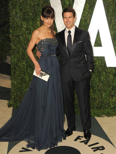 Tom Cruise and Katie Holmes hit the Vanity Fair Oscar party.
Tom Cruise and Katie Holmes hit the Vanity Fair Oscar party.