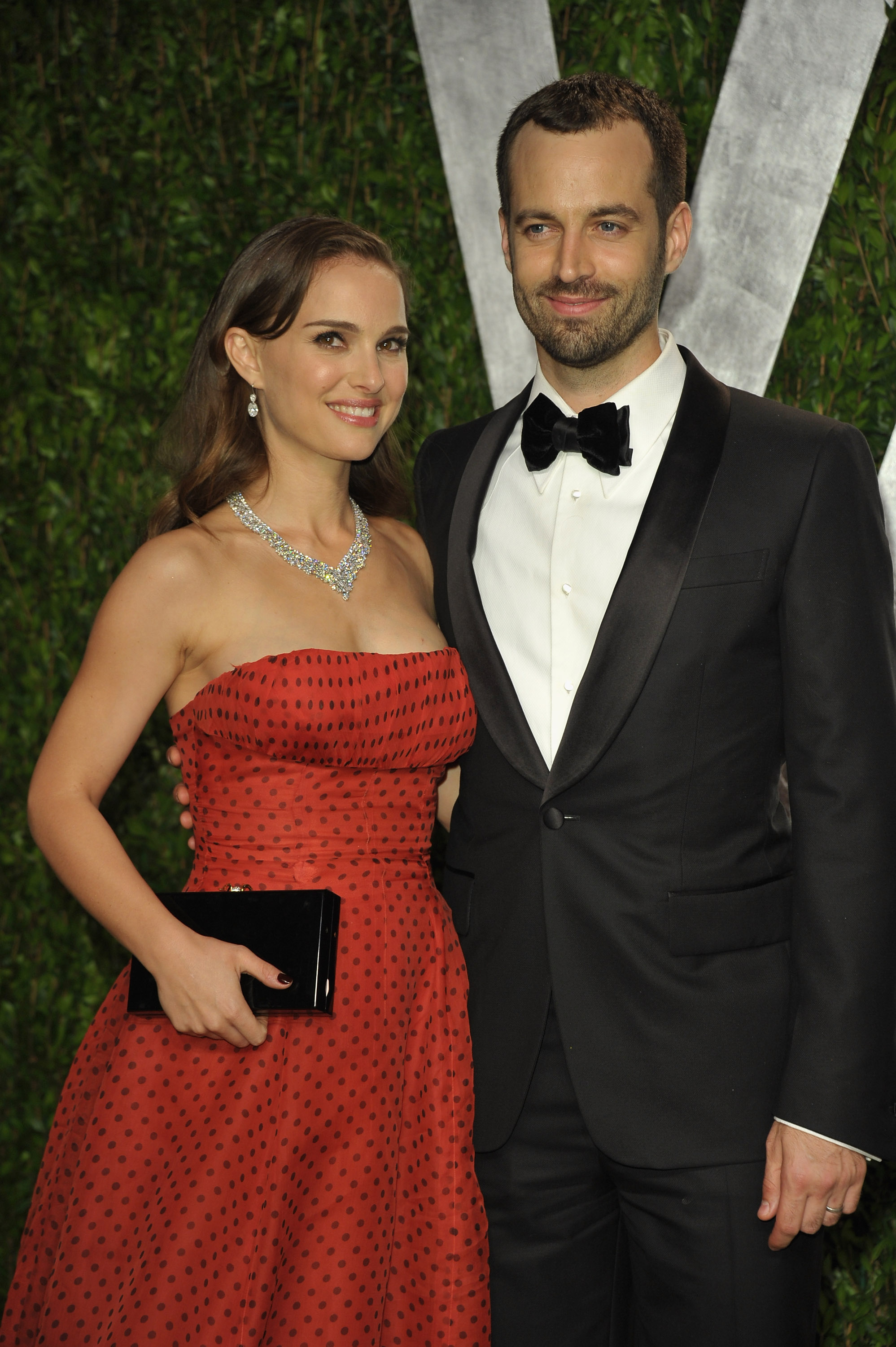 Natalie Portman and Benjamin Millepied at the Vanity Fair party. Natalie Portman and Benjamin Millepied at the Vanity Fair party.