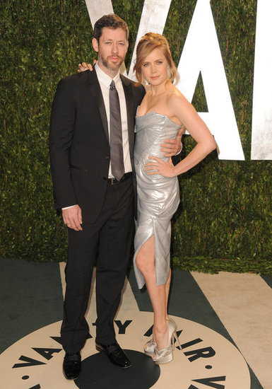 Amy Adams in Vivienne Westwood on the Vanity Fair red carpet with husband Darren Le Gallo.
Amy Adams in Vivienne Westwood on the Vanity Fair red carpet with husband Darren Le Gallo.