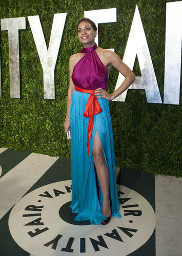 Rosario Dawson had a thigh-high slit on her Ferragamo dress.
Rosario Dawson had a thigh-high slit on her Ferragamo dress.