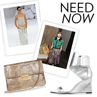 Shop Metallic Clothes Spring 2012