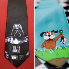 Geek Hand-Painted Ties Geek Hand-Painted Ties