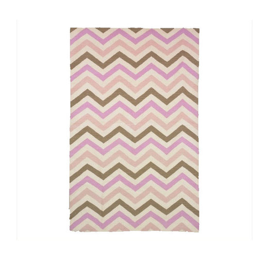 Dwell Studio Zig Zag Pink Rug ($350)