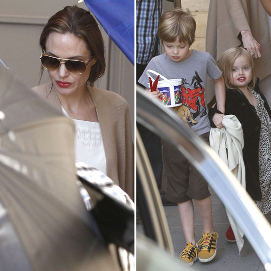 Angelina Jolie, Shiloh, and Vivienne Have A Girls-Only Movie Date