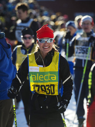 Pippa Middleton Gets a Kiss After Her Cross-Country Ski Adventure Pippa Middleton Gets a Kiss After Her Cross-Country Ski Adventure