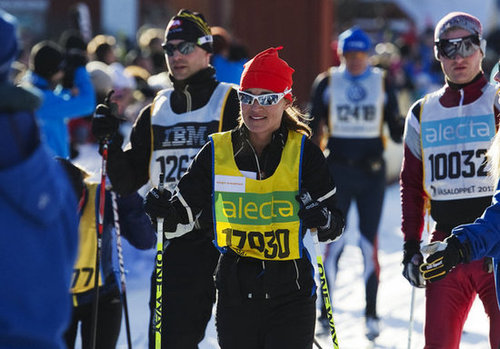 Pippa Middleton Gets a Kiss After Her Cross-Country Ski Adventure Pippa Middleton Gets a Kiss After Her Cross-Country Ski Adventure