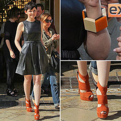 Ginnifer Goodwin Leather Dress Ginnifer Goodwin Leather Dress