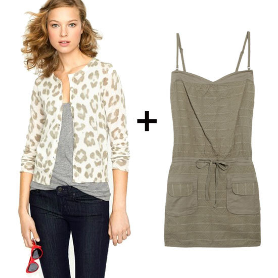 One of our favorite perennial combos is leopard-print and olive color. While this cardigan isn't actually leopard, the oversize watercolor florlas certainly lend the same feel and the two pieces play perfectly off of each other for a sophisticated twist on Spring dressing.
Vanessa Bruno Athé Embroidered Cotton Mini Dress ($62), J.Crew Cotton Cardigan in Overbloom Floral ($88)
One of our favorite perennial combos is leopard-print and olive color. While this cardigan isn't actually leopard, the oversize watercolor florlas certainly lend the same feel and the two pieces play perfectly off of each other for a sophisticated twist on Spring dressing.
Vanessa Bruno Athé Embroidered Cotton Mini Dress ($62), J.Crew Cotton Cardigan in Overbloom Floral ($88)