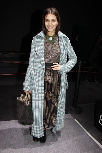 Margherita Missoni showed off her signature brand of eclectic prints and quirky styling at Giambattista Valli.
Margherita Missoni showed off her signature brand of eclectic prints and quirky styling at Giambattista Valli.