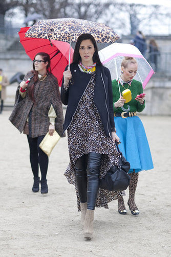 Leather leggings and a leopard-print get grounded with a street-smart topper.
Leather leggings and a leopard-print get grounded with a street-smart topper.