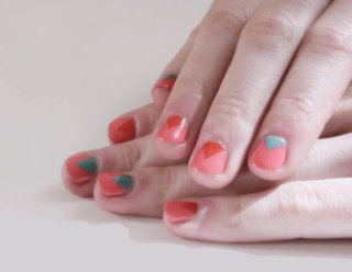 Reverse French Manicure Nail Art Idea