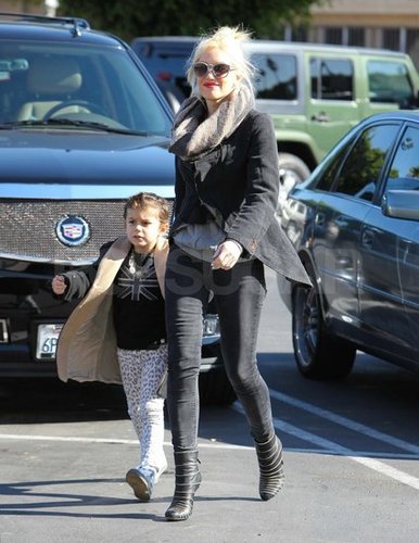 Gwen Stefani Wears Dark Colors
