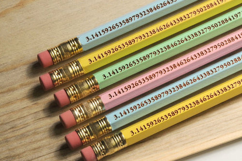 Pack of Six Pi Pencils Pack of Six Pi Pencils