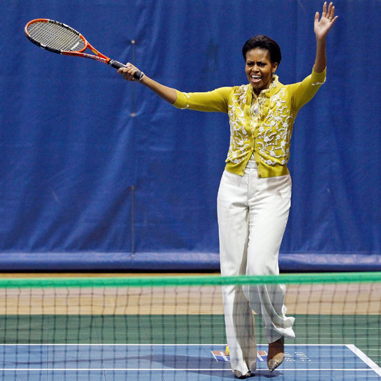 Michelle Obama Plays Tennis in L'Wren Scott