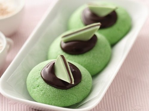 Chocolate-Mint Thumbprints Chocolate-Mint Thumbprints