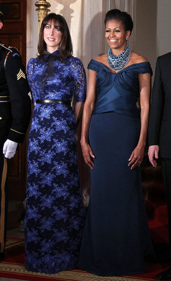 Michelle Obama and Samantha Cameron